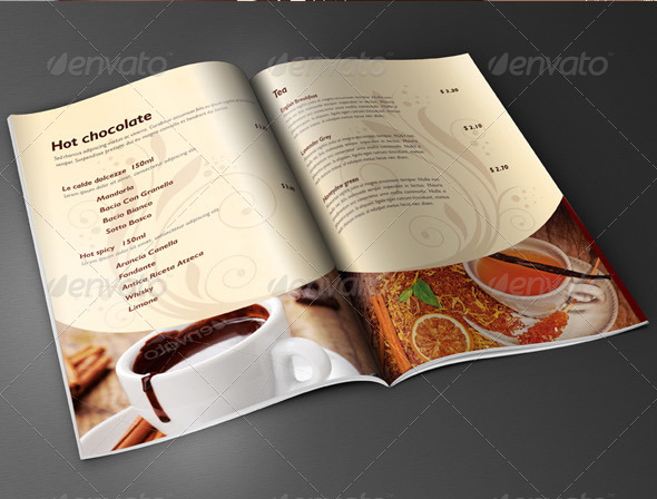 Coffee Shop Restaurant Menu Brochure