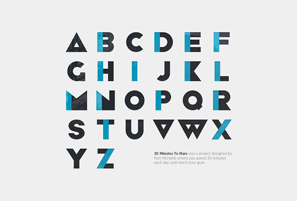 Colorful Geometric Alphabet Font