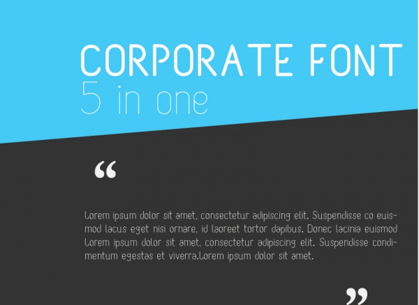 Corporate M Font