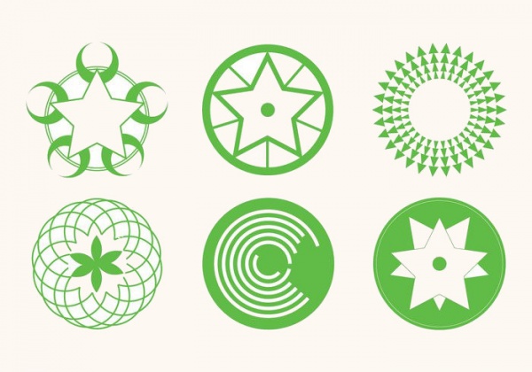 Creative Crop Circles Vector