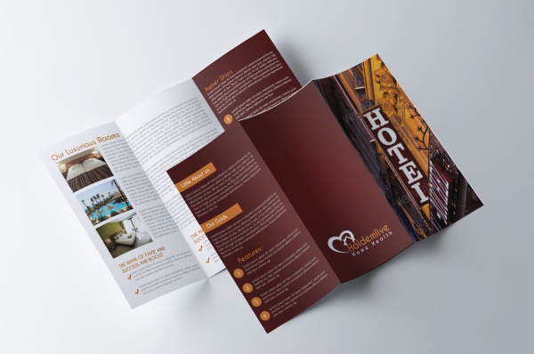 Customizable Hotel Tri-fold Brochure