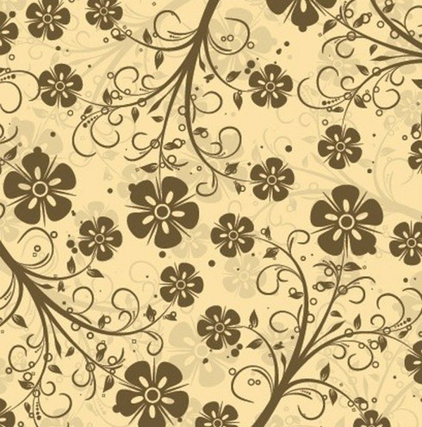 Decorative Floral Vector doodle Pattern