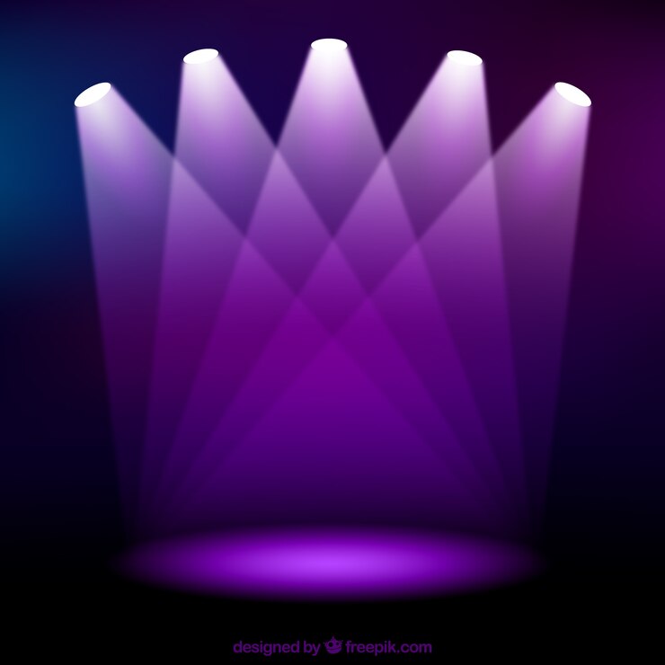 Download Free Purple spotlights