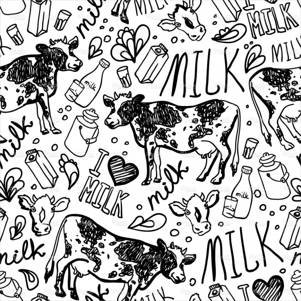 Extraordinary Cow Milk Pattern