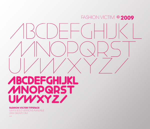 Fashion Victim Typeface font