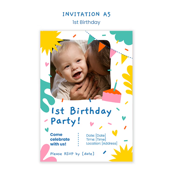 First Birthday Party Invitation