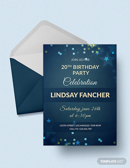 free simple birthday invitation template