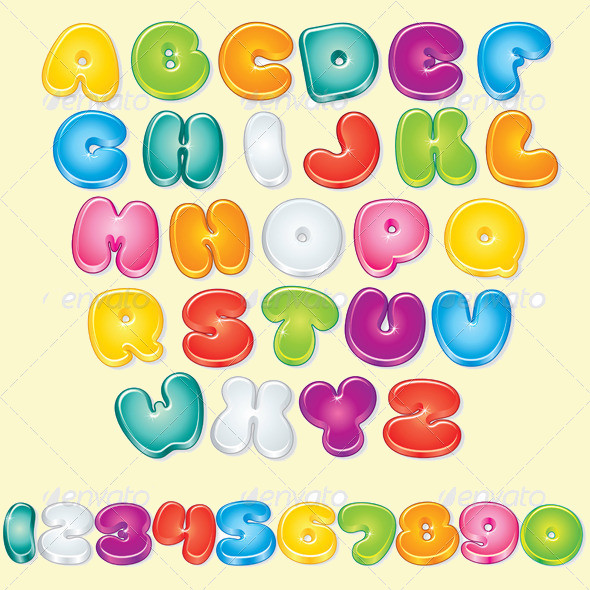 Glossy Cartoon Font