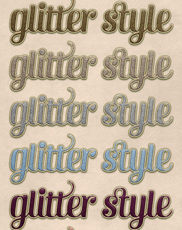 Glossy Glitter Glue Font