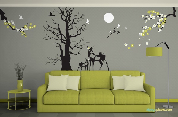 Gorgeous Living Room Wall Art Mockup