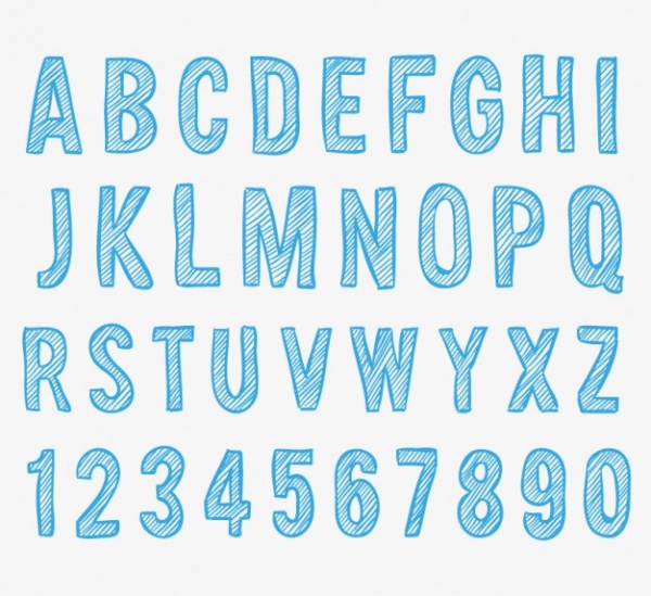 Graphic Sketchy alphabets Font