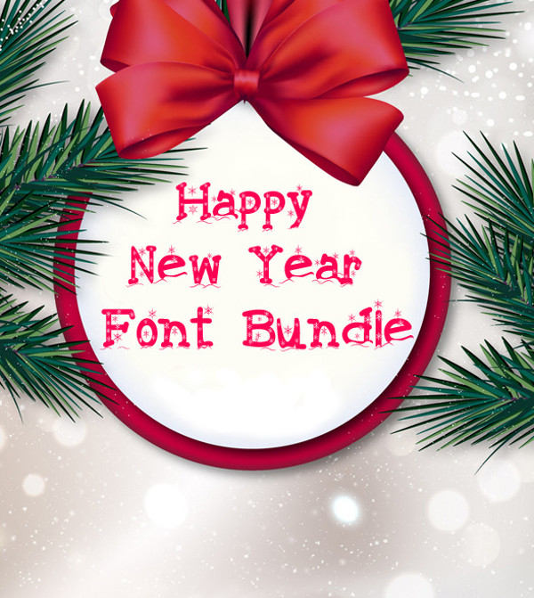 Happy New Year Font Bundle