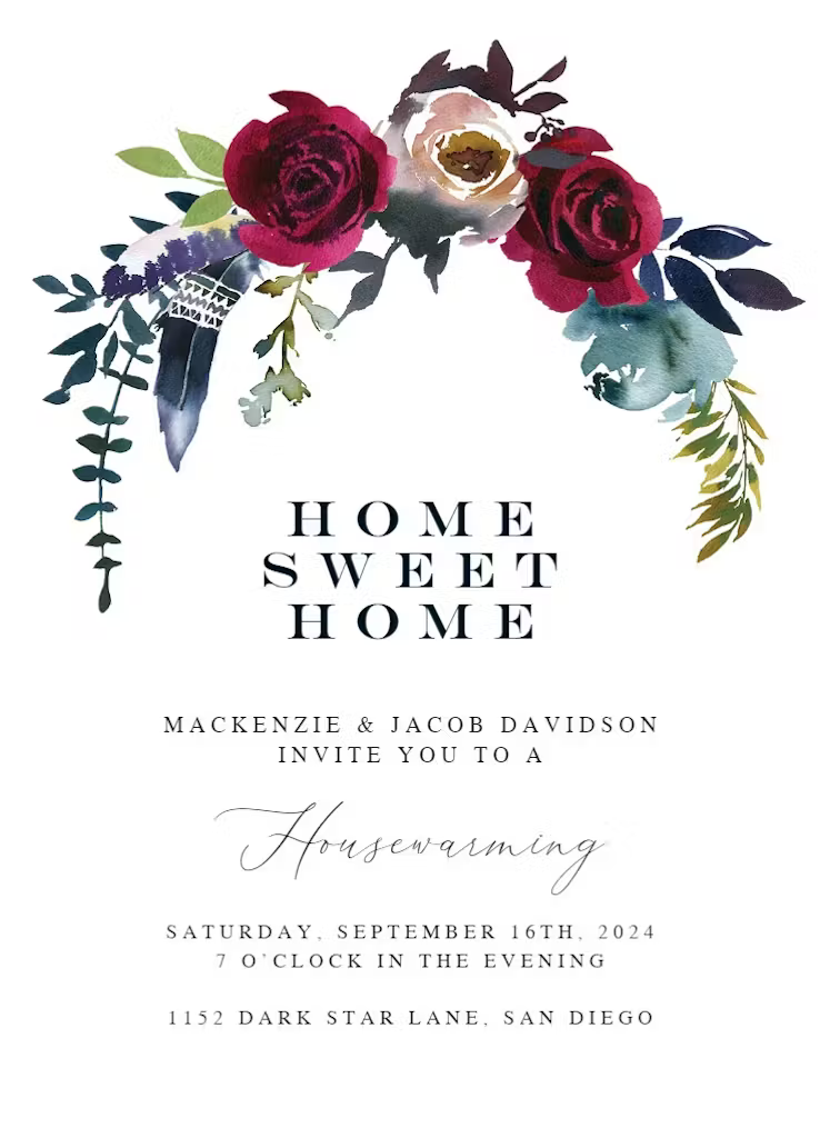 Home Sweet Housewarming Invitation