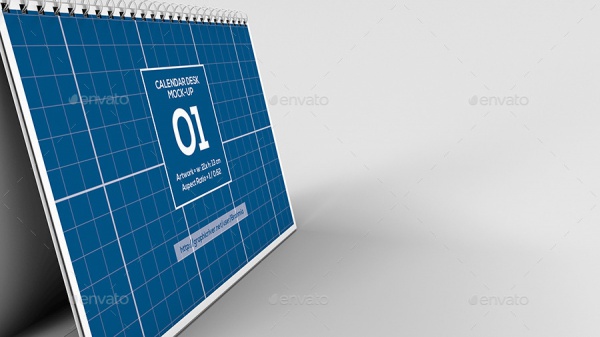 Horizontal Calendar Event Mockup