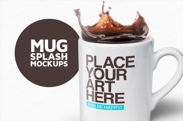 Isolated Mug Splash Mockups