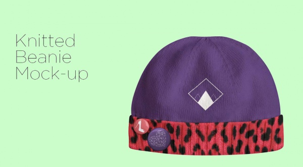 Knitted Beanie Mock-up