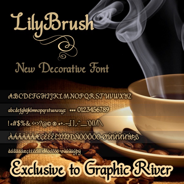 LilyBrush cyrillic fonts