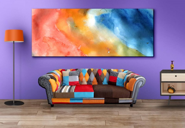 Living Room Wall Art Mockup