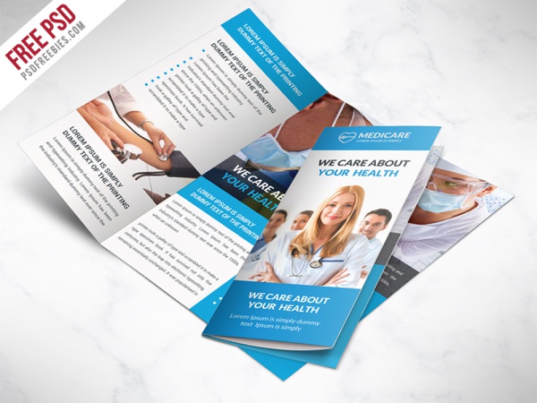 Medical Care And Hospital Trifold Brochure