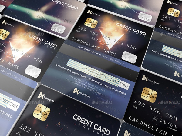 Membership Or Credit Cards Mock-up