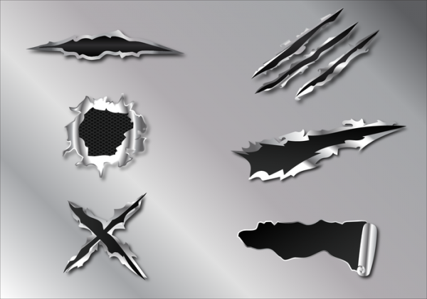 Metal Tear Vector