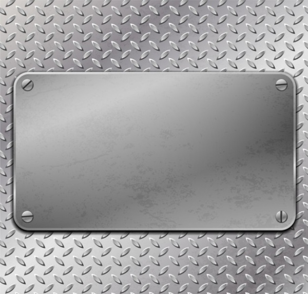 Metal plate background Vector