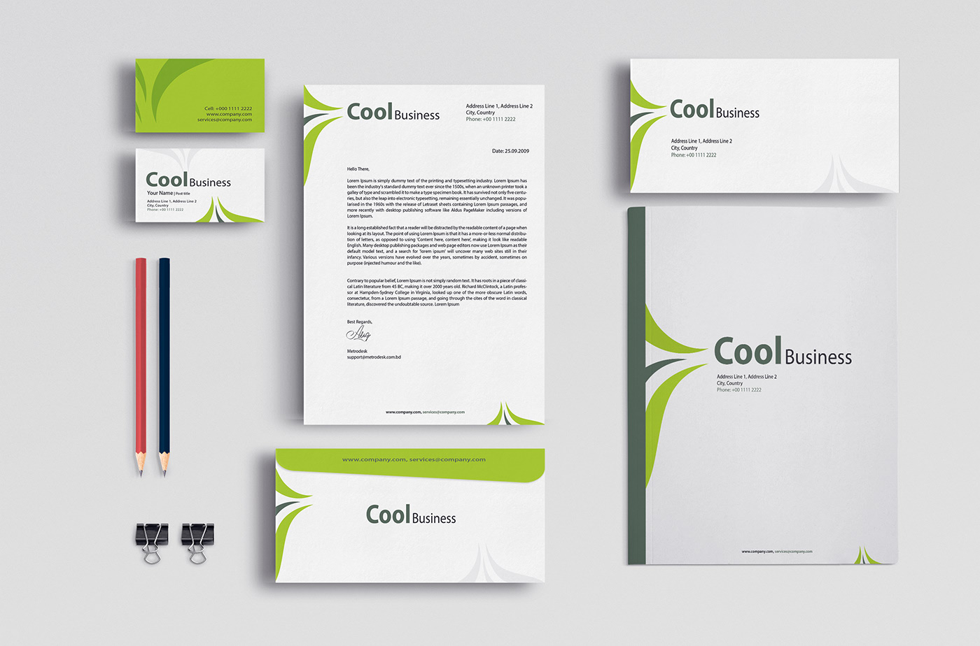 Modern stationery Design for any Business