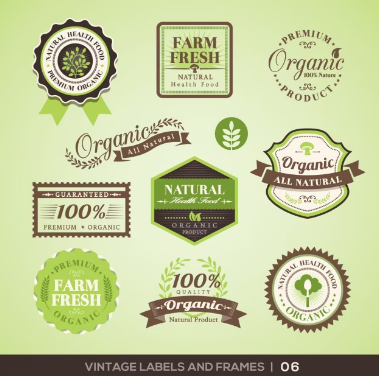 Organic Food Product Labels