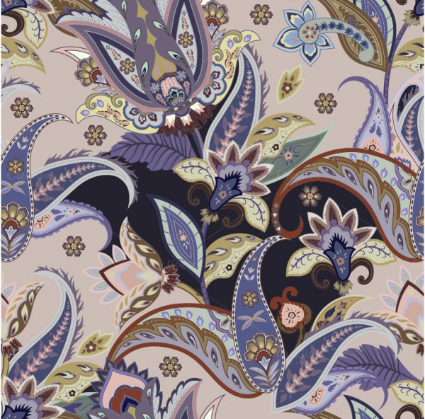 Ornamental paisley pattern