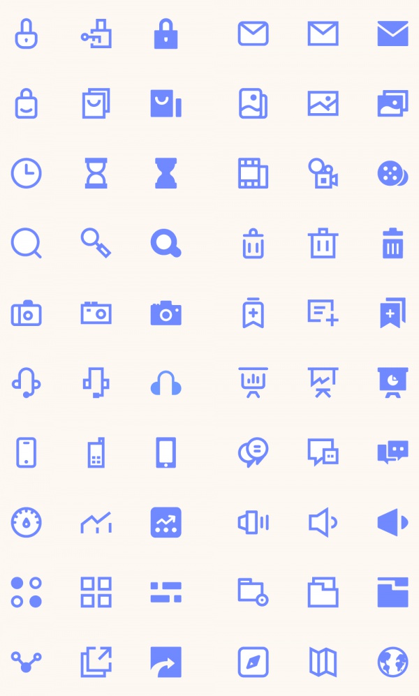 Realistic 100 UI Icons