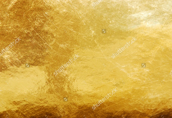 Realistic Crumpled Gold Texture