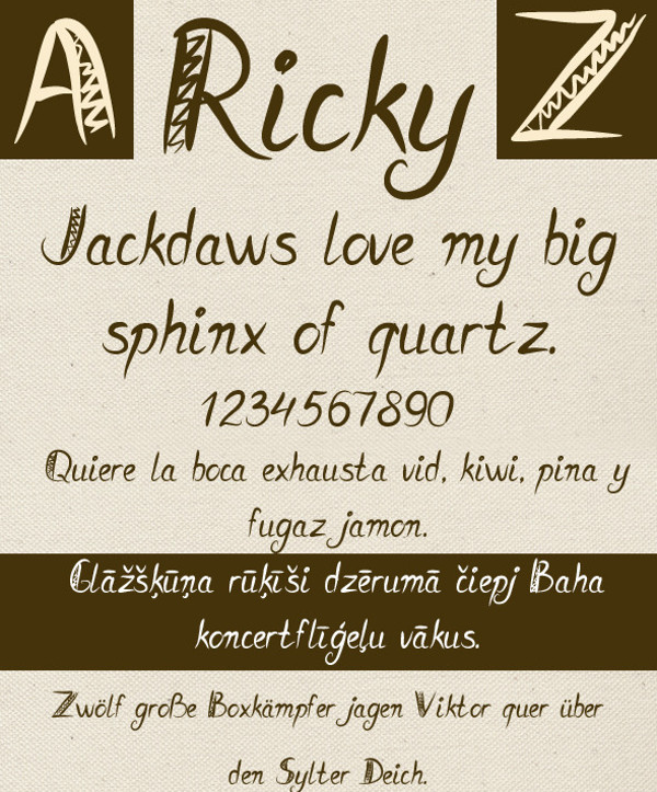Ricky-Artistic Font