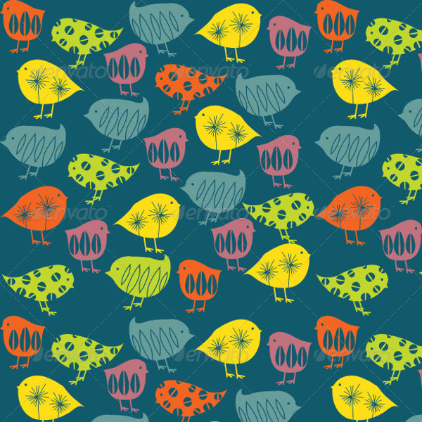 Seamless Birds Pattern