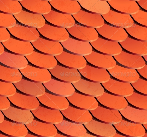 Seamless Roof Tiles Texture