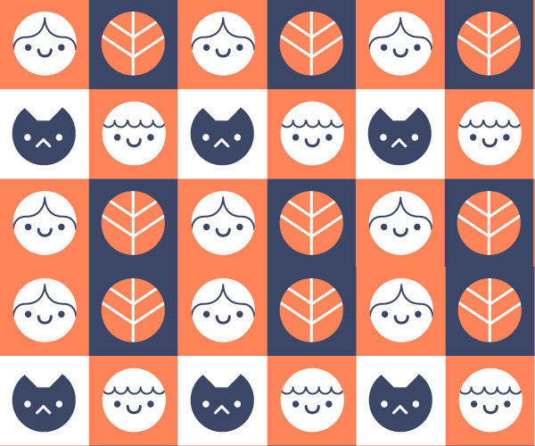 Silly doodle pattern