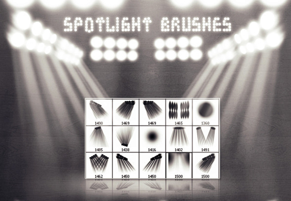 Spotlight Photoshop Brush Set