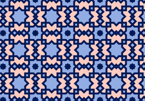 Square Arabic Pattern Vector