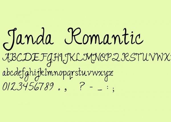 Stunning Janda Romantic Font