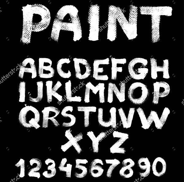 Stunning Paint Stroke Font