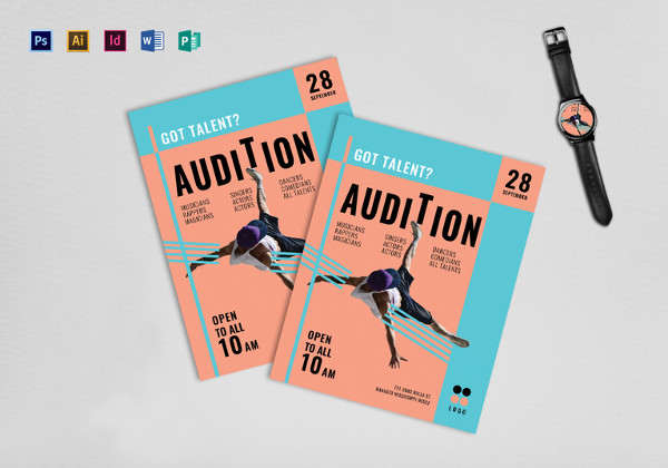 talent show audition flyer template