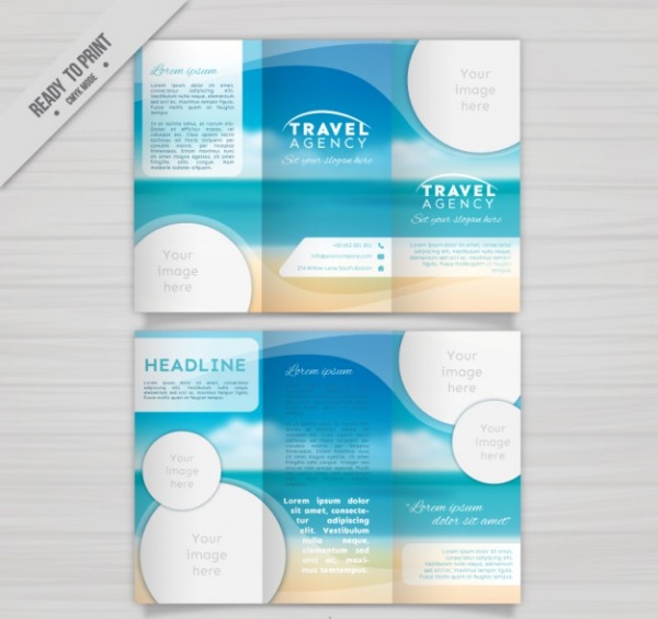 Travel agency trifold Brochure