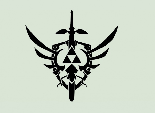 Triforce Shield design vector