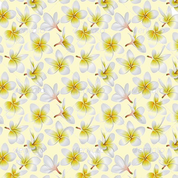 Tropical Flowers Seamless Pattern