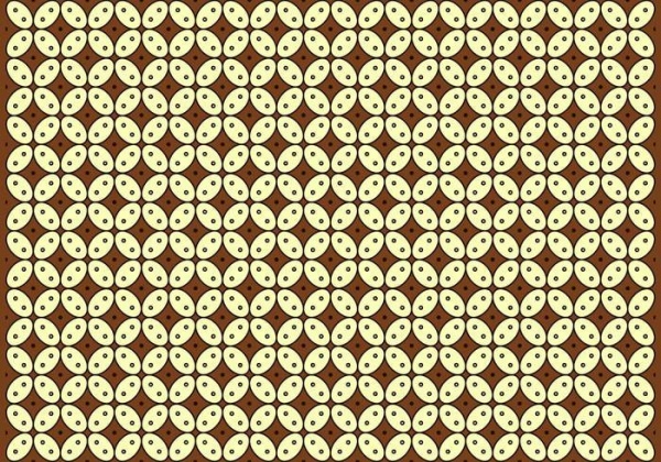 Vector Batik Kawung Pattern