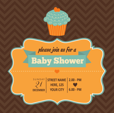 Vintage Baby Shower Invitation Cards