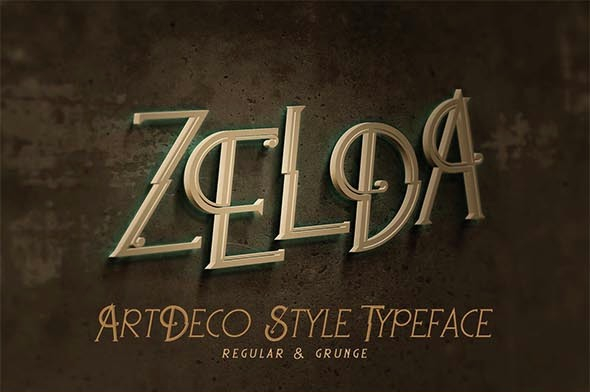 Zelda - ArtDeco Font