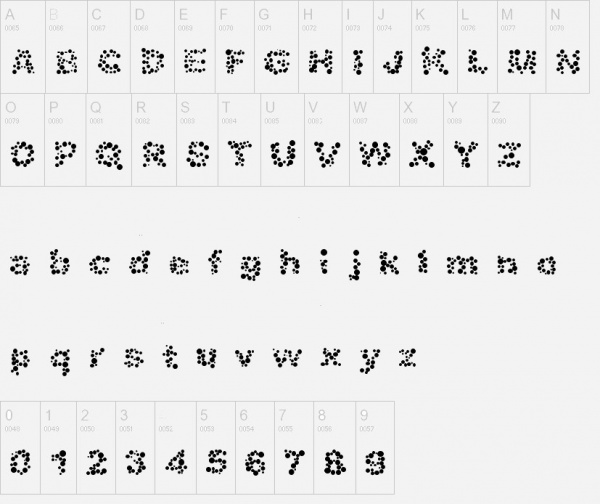 bubble alphabet fonts