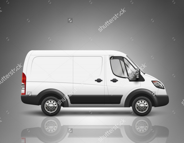 corporate Transport VanMockup