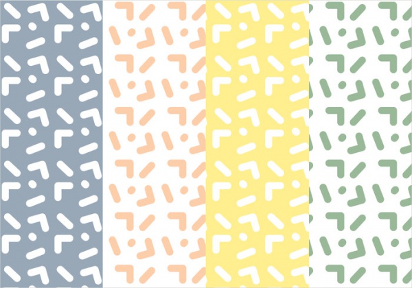 seamless pattern of a Memphis design