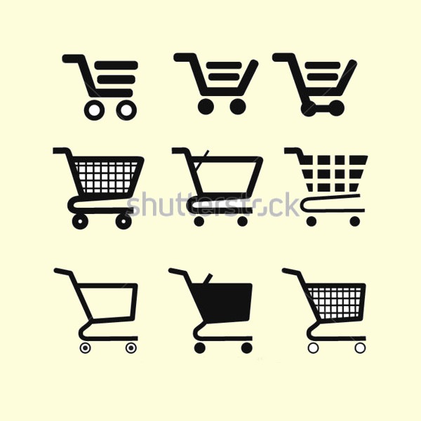 vector shopping cart icons